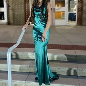 Prom Homecoming Teal Dress